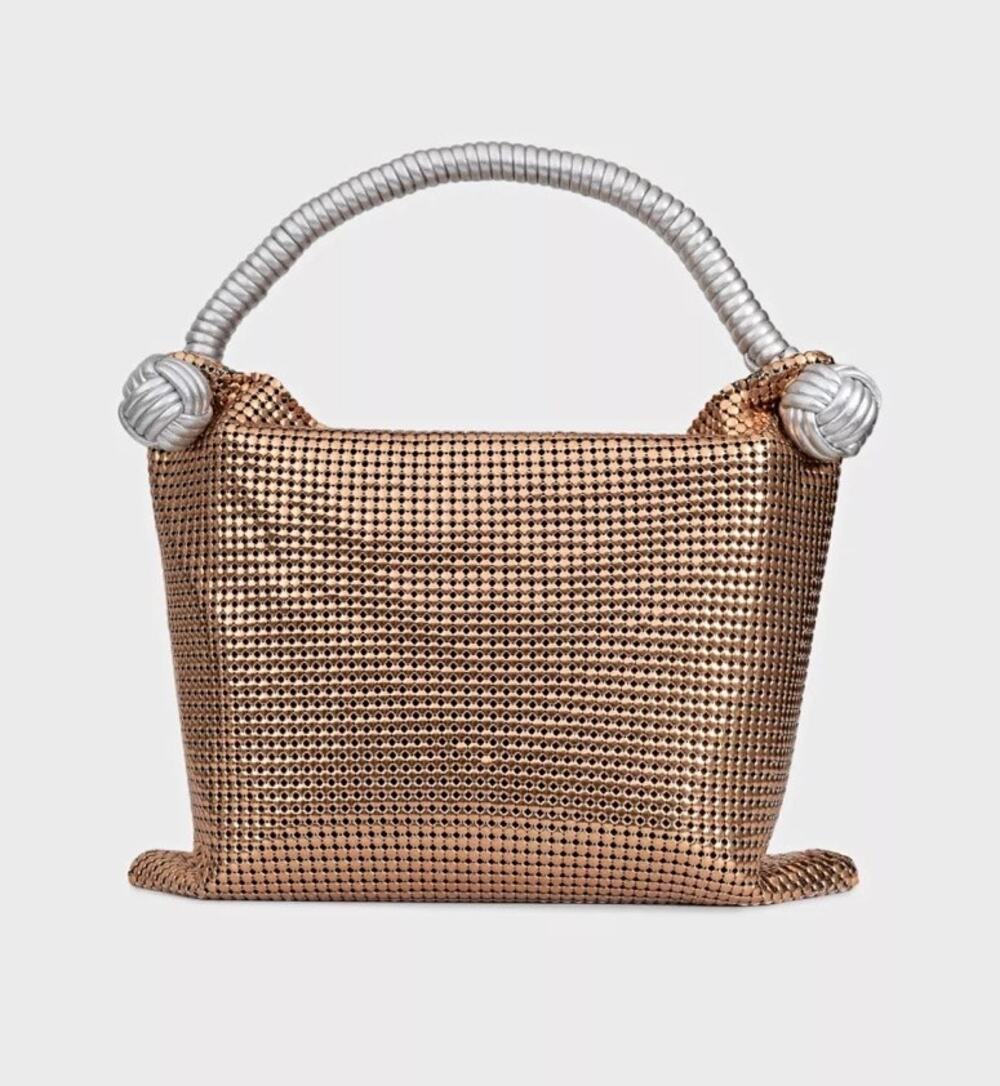 NWOT Paco Rabanne Gold Metal Shoulder Bag
